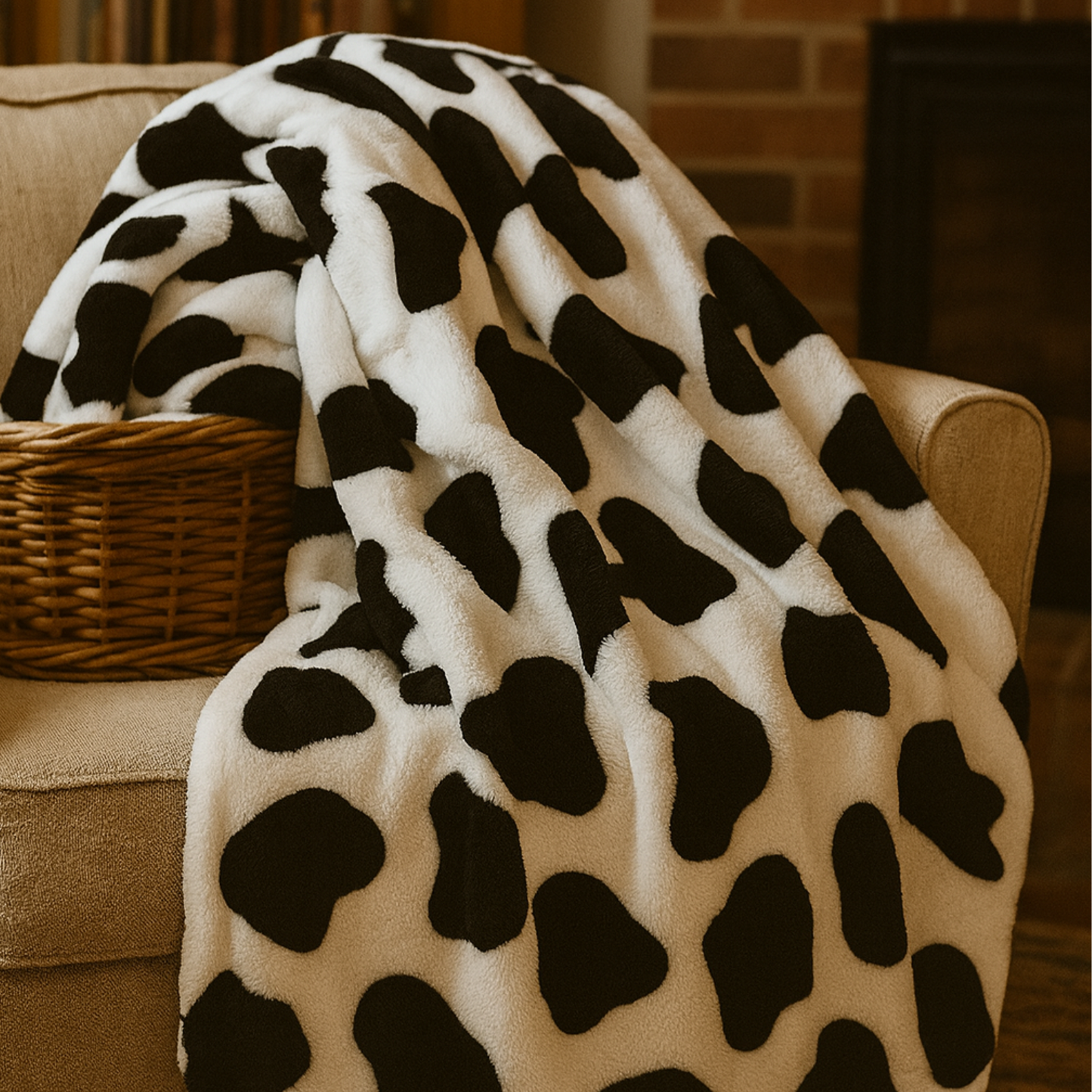 Nana & Pops' Cow Blanket