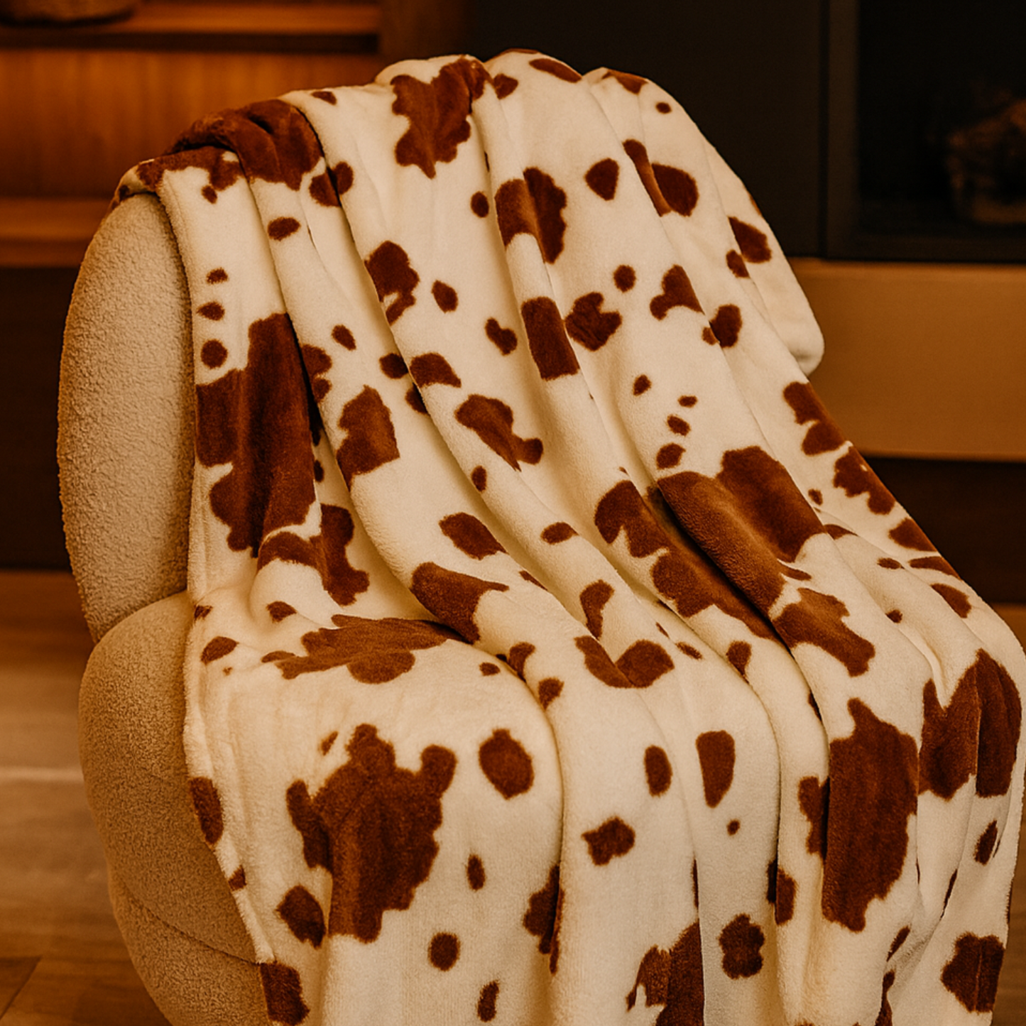 Nana & Pops' Cow Blanket