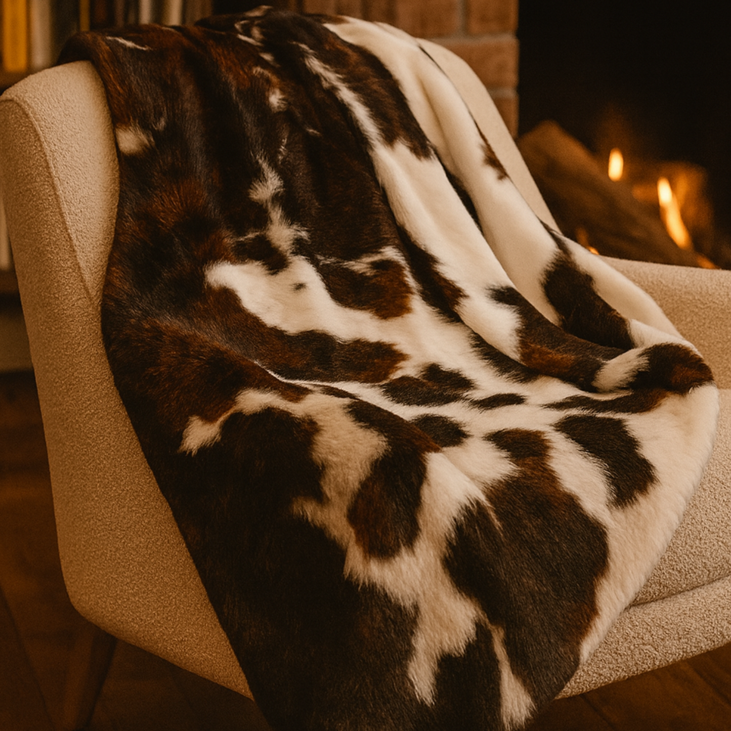 Nana & Pops' Cow Blanket