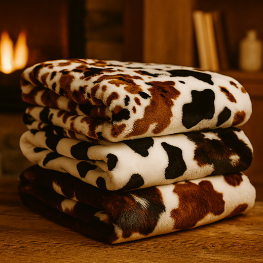 Nana & Pops' Cow Blanket
